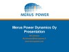 Partner Meeting Documents- Merus Power Product Portfolio